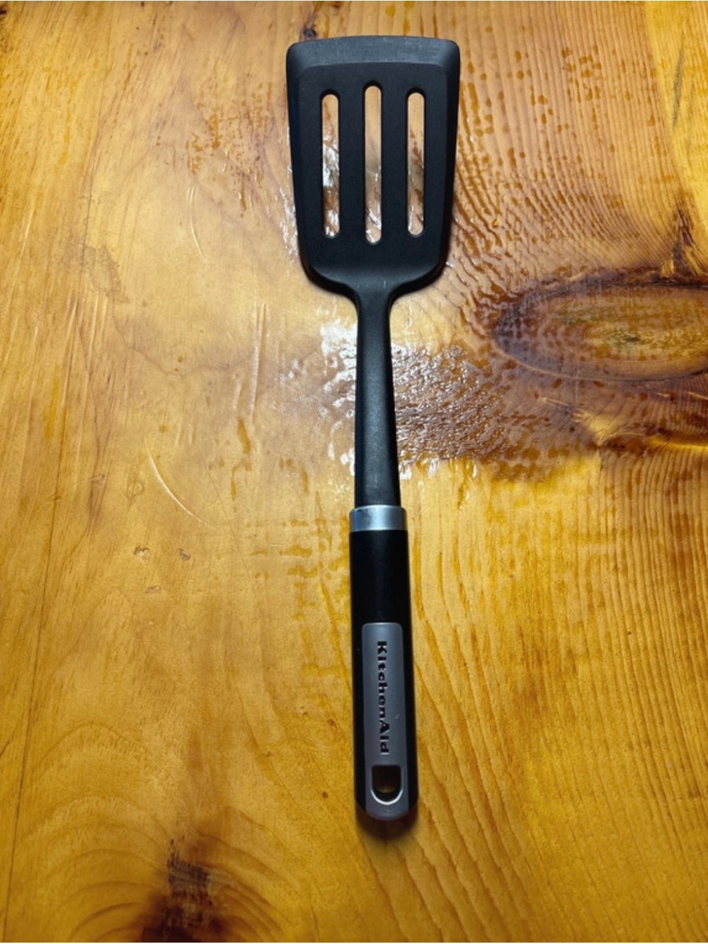 KitchenAid Black Nylon Slotted Turner Spatula